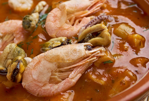 魚 シチュー サンフランシスコ 皿 イタリア料理 ストックフォト © fanfo