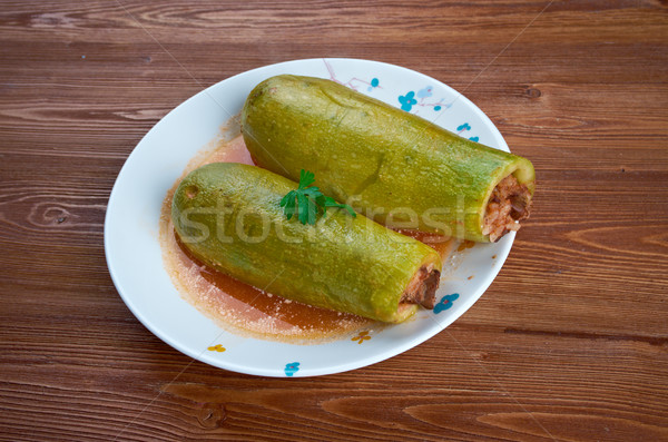 Foto stock: Abobrinha · recheado · arroz · Egito · Síria · Líbano