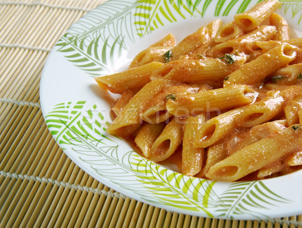  Penne ai peperoni Stock photo © fanfo
