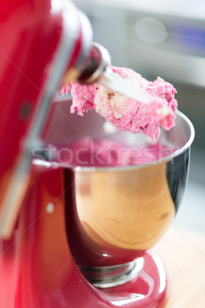 Mixing bowl with cake mix Stock photo © fantasticrabbit