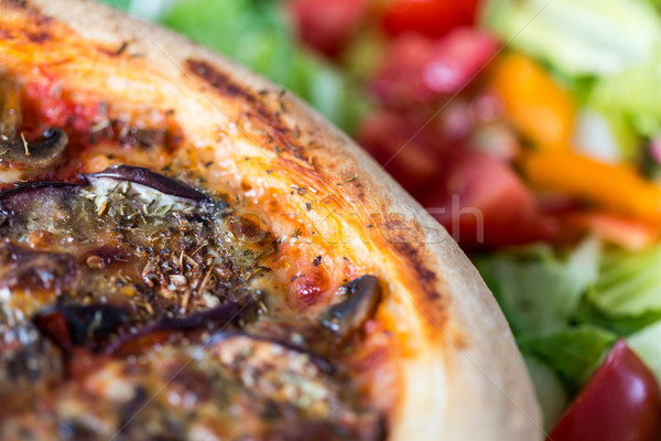 Stock foto: Lecker · Vegetarier · Pizza · Ansicht · gegrillt