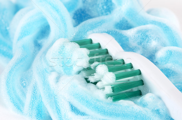 Piana szczotki zęby czyste narzędzie plastikowe Zdjęcia stock © farres
