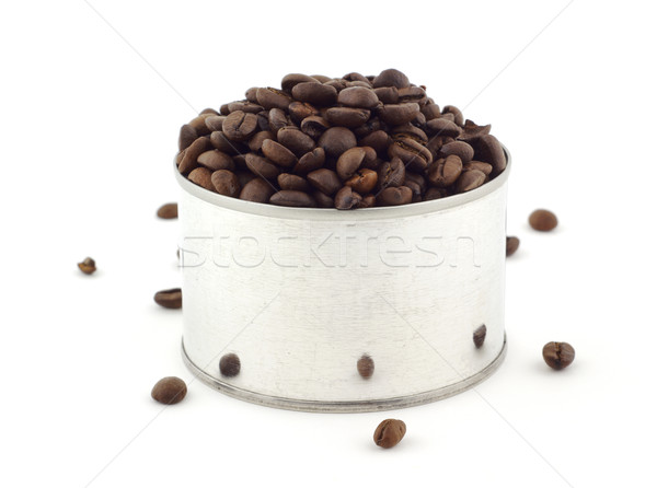 кофе олово металл текстуры продовольствие Сток-фото © farres