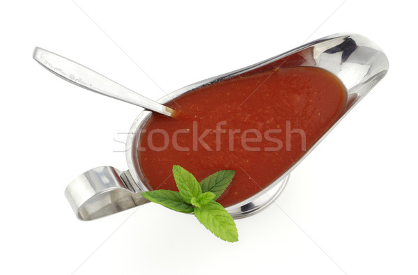 Metal sos sos pomidorowy żywności pomidorów łyżka Zdjęcia stock © farres