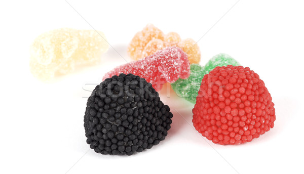 Bonbons couleurs alimentaire rouge blanche Photo stock © farres
