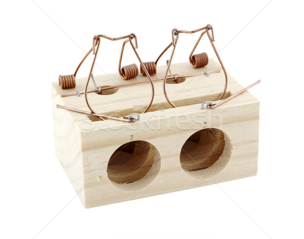 [[stock_photo]]: Bois · blanche · bois · danger · isolé · mécanique