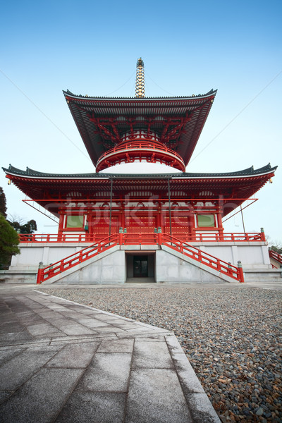 Japan Tempel Tokyo Himmel Stadt Stock foto © fatalsweets