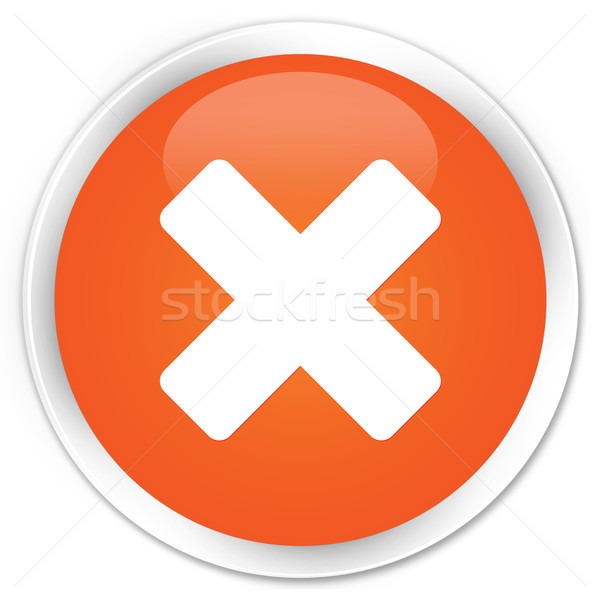 Cancel icon orange button Stock photo © faysalfarhan