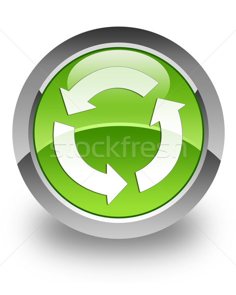 Stock photo: Refresh glossy icon