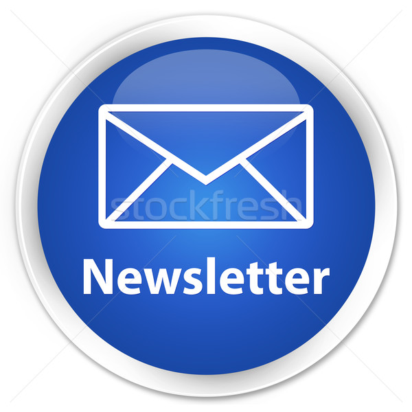 Newsletter albastru buton Internet contact web Imagine de stoc © faysalfarhan