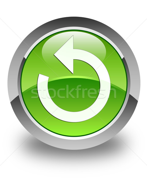 Сток-фото: стрелка · икона · зеленый · кнопки
