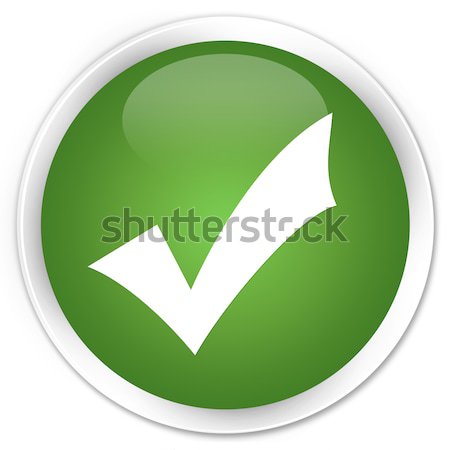 Validate icon green button Stock photo © faysalfarhan