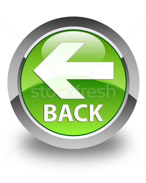 Back glossy green round button Stock photo © faysalfarhan