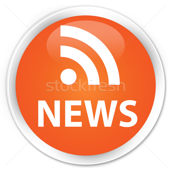 News rss Symbol orange Taste Papier Stock foto © faysalfarhan