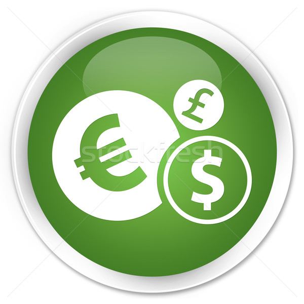 Stock foto: Finanzen · Symbol · grünen · Taste · weiß · Dollar