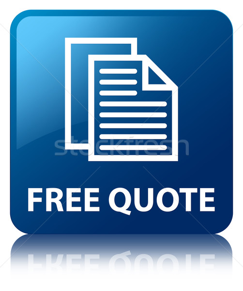 Free quote glossy blue reflected square button Stock photo © faysalfarhan