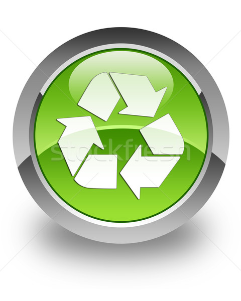 Recycle glossy icon Stock photo © faysalfarhan
