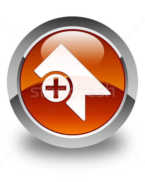 закладка икона коричневый кнопки торговых Сток-фото © faysalfarhan