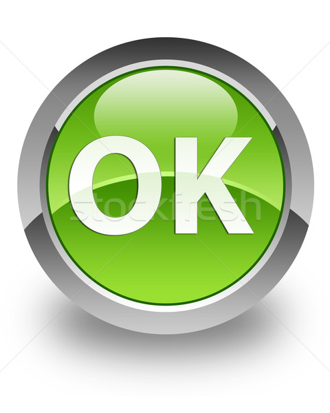 OK glossy icon Stock photo © faysalfarhan