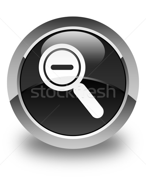 Enfocar fuera icono negro botón Foto stock © faysalfarhan