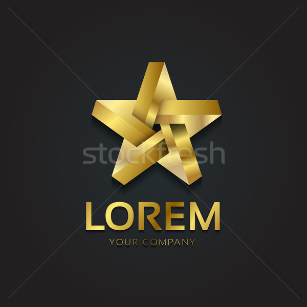 Vector grafische goud star symbool Stockfoto © feabornset