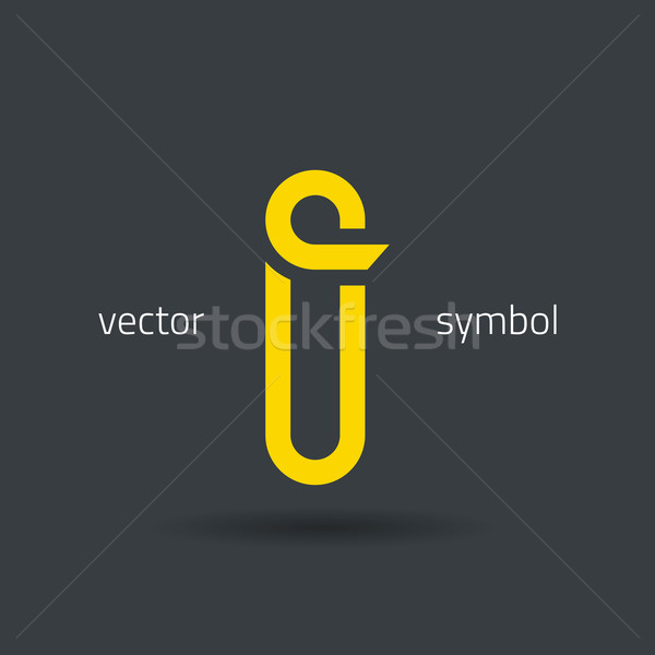 Foto stock: Vetor · gráfico · criador · linha · alfabeto · símbolo