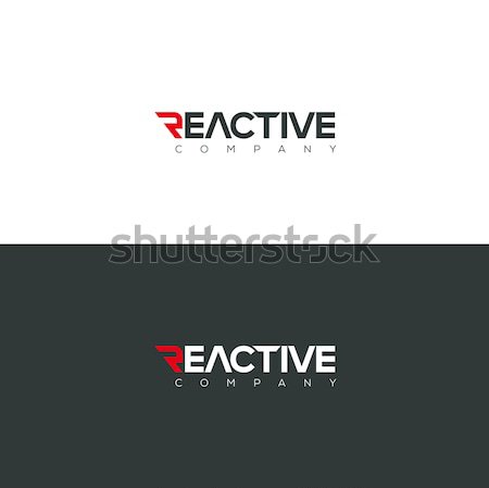 Vector graphic Reactive typography symbol for you company in pos Stock photo © feabornset