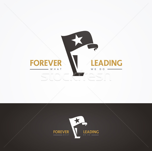 Vector gráfico símbolo empresa líderes bandera Foto stock © feabornset