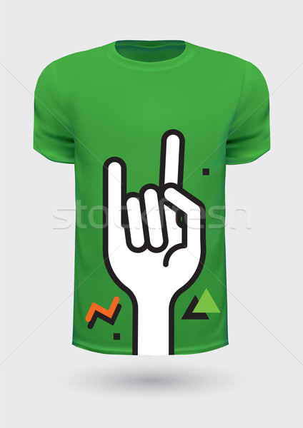 Vector grafische tshirt ontwerp print idee Stockfoto © feabornset