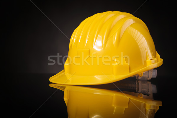 Yellow safety helmet Stock photo © feedough