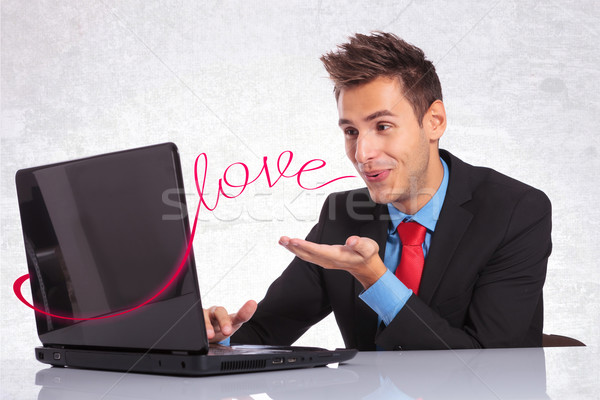Stock photo: chat, networking, love