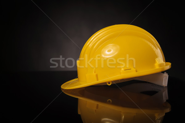side view of a yellow construction safety  helmet Stock photo © feedough