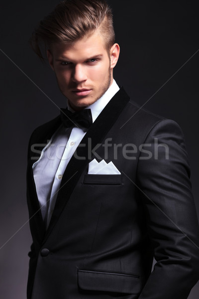 portrait of business man with bowtie Stock photo © feedough