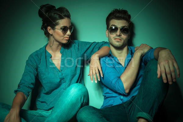 young fashion woman looking at her lover  Stock photo © feedough