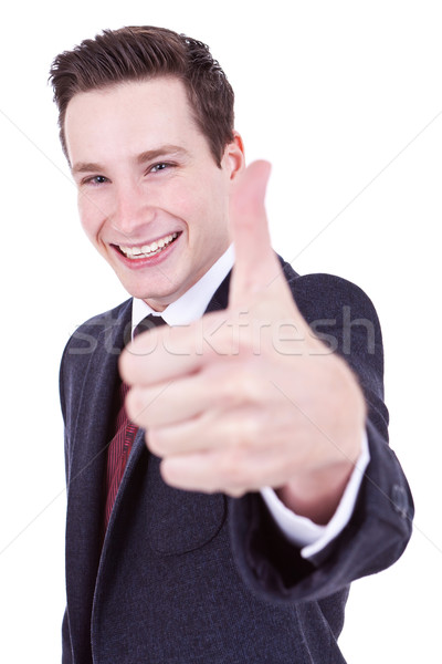  business man going thumbs up Stock photo © feedough