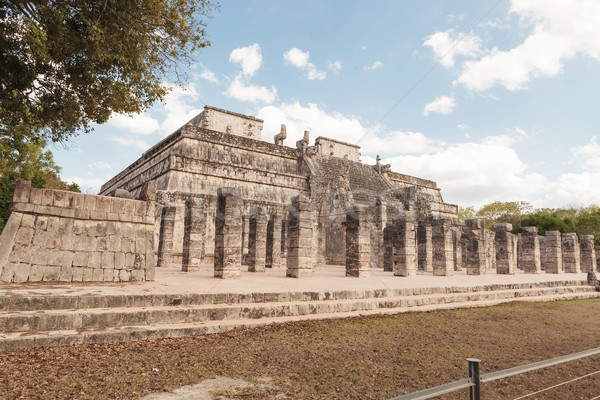 Archeologiczny Meksyk miasta drzew lata Zdjęcia stock © feedough