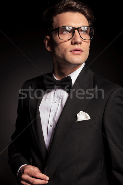 young handsome man looking up Stock photo © feedough