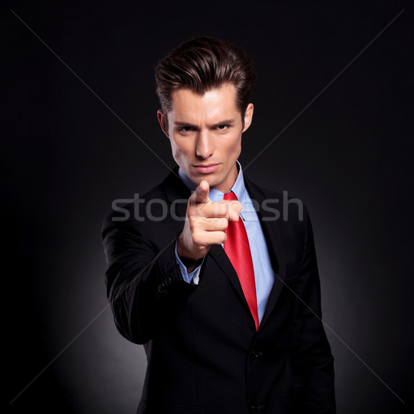 business man pointing at you Stock photo © feedough