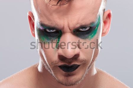 casual man with makeup dual side by side Stock photo © feedough