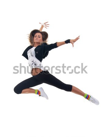 Сток-фото: танцовщицы · прыжки · трудный · полный