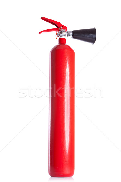 Сток-фото: долго · красный · огнетушитель · фотография · белый · огня