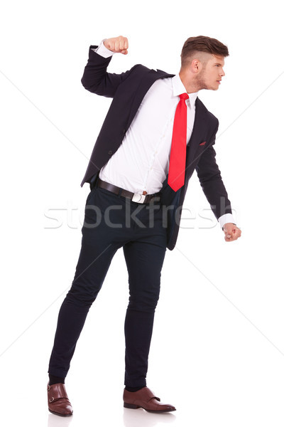 business man punching someone Stock photo © feedough
