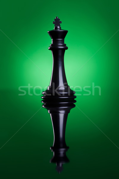 the black king of chess Stock photo © feedough