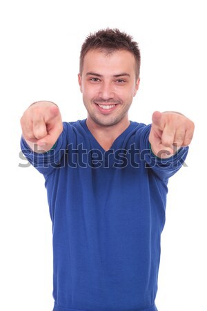  young man with thumbs up Stock photo © feedough