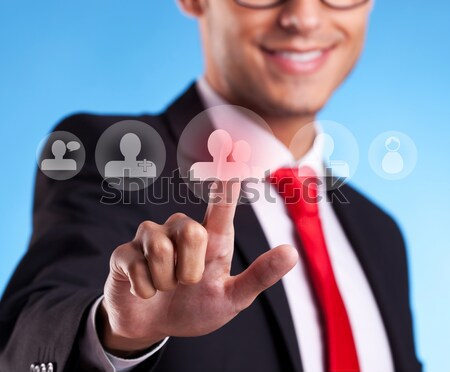 business man making a choice Stock photo © feedough