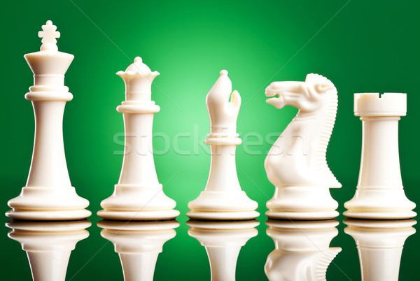 white chess pieces Stock photo © feedough