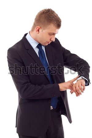  business man checking time Stock photo © feedough