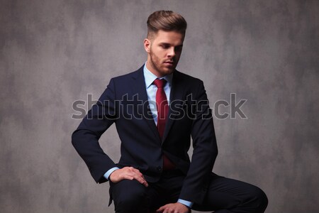 modern young businessman standing with hands in pockets  Stock photo © feedough