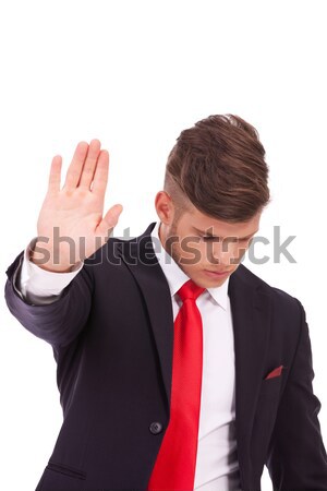 business man stopping you Stock photo © feedough