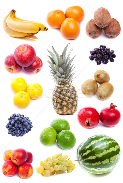Collectie vers vruchten tropische witte voedsel Stockfoto © feedough